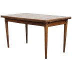Functionele En Mooie Engelse Antieke Uitschuifbare Eettafel Van Iepen En Kersenhout thumbnail 1