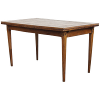 Functionele En Mooie Engelse Antieke Uitschuifbare Eettafel Van Iepen En Kersenhout
