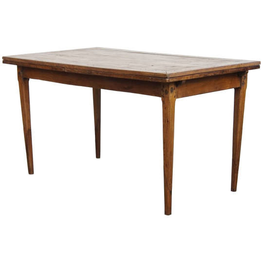 Functionele En Mooie Engelse Antieke Uitschuifbare Eettafel Van Iepen En Kersenhout 1