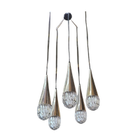 Vintage Hanglamp / Luster Iceglas Kaiser Leuchten