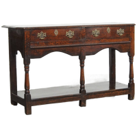 Unieke Antieke Side Table/ Dresser Uit Begin 18e Eeuw Met Een Onvoorstelbaar Patina