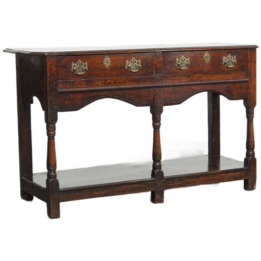 Unieke Antieke Side Table/ Dresser Uit Begin 18e Eeuw Met Een Onvoorstelbaar Patina 1