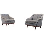 Italian Modern Pair Of Architectural Lounge Chairs / Fauteuil From 1970’S thumbnail 1