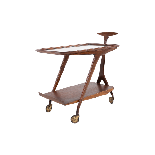 Rare Bar Cart/Serving Trolley From Gianfranco Frattini, Italy 1960’S