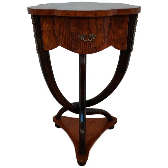 Antiek Bijzettafeltje Nachtkastje Halkastje Biedemeier 1