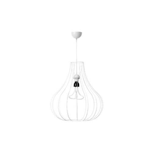 Hanglamp Minimalistisch Metaal Frame Wit Leonie 110 Industrieel | Tweedekans