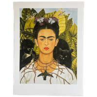 Frida Khalo, Self-portrait With Thorn Necklace And Hummingbird, 1940,...