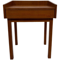 Vintage Teakhouten Bijzettafel Nachtkastje 60's Teak