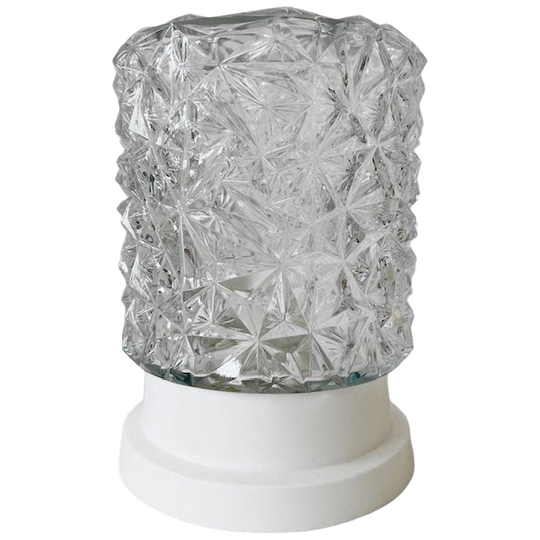 Vintage Corodex Plafondlamp Glas Kristal Look 1960’s 1