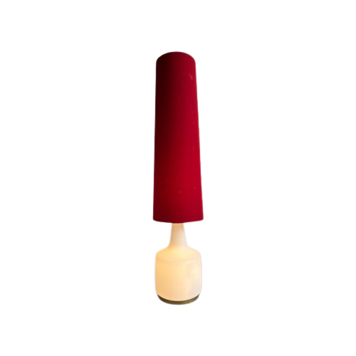 Vintage Vloerlamp / Staanlamp Met Verlichte Voet