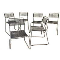 Set Van 6 Melker Spaghetti Stoelen, Lisa Norinder Voor Ikea