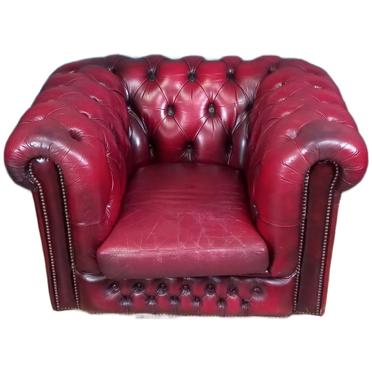 Rode Chesterfield Clubfauteuil 1