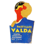Art Deco Reclameplaat Pastilles Valda. thumbnail 1