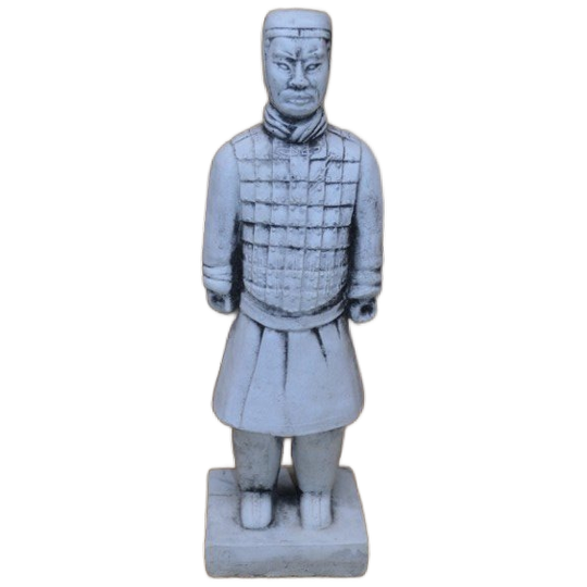 Wachter Terracotta Leger Armen Langs Zijn Zij 1
