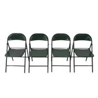 Set Van 4 Industriële Stalen Klapstoelen Du-Al Dare Inglis