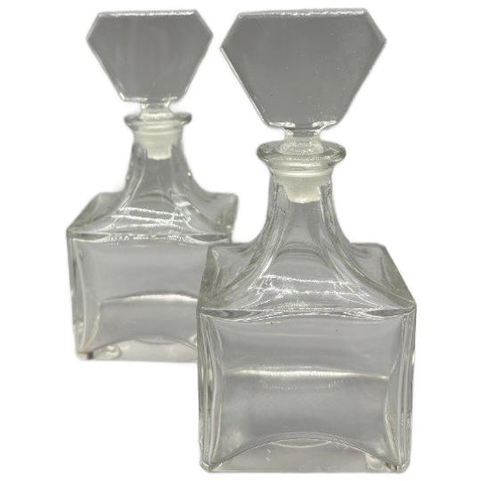 Set Kristallen Parfumflesjes 2 Stuks 70's 1