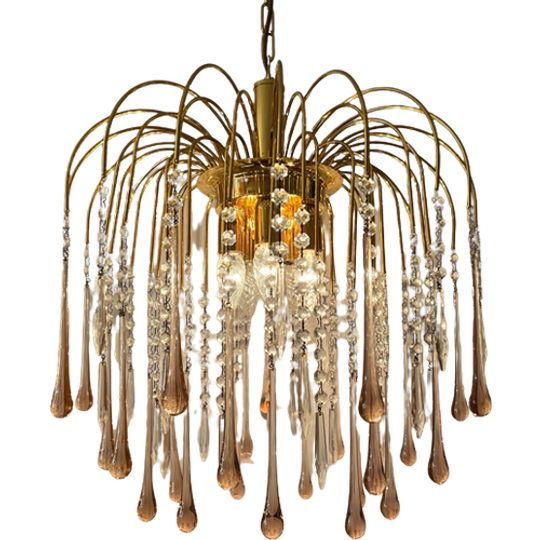 Roze Grote Xxl Teardrop Hanglamp Vintage Hollywood 1