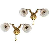 Paar Wandkandelaars In Art Nouveau-Stijl.