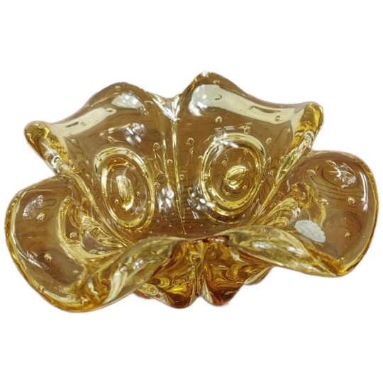 Vintage Glazen Schaaltje, Asbak. Murano Glas 008 1