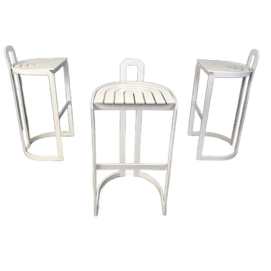 Vintage Bar Stools By Allmilmö, 1980s, Set Of 3 1