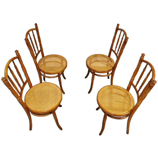 Set Of 4 Vintage Bistro Chairs, 1950s 1