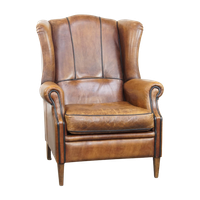Stoere En Comfortabele Schapenleren Oorfauteuil Met Leuke Details En Een Strakke Afwerking