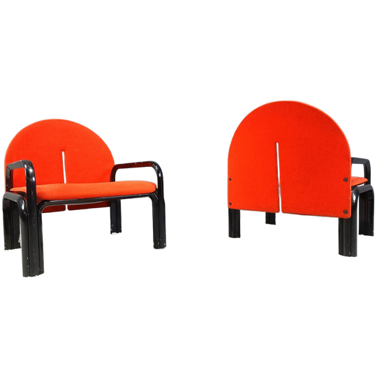 Pair Of Gae Aulenti '54 L' Armchairs For Knoll International, 1970s 1