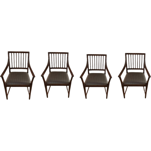 Set Van 4 Schuitema Klassieke Jugendstil Eetkamerstoelen, Armstoel