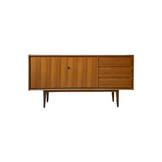 Vintage Houten Dressoir Met 3 Lades En 2 Deurtjes 1