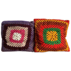 Set Van 2 Vintage Gehaakte Kussens / Sierkussens thumbnail 1
