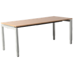 Solidesk Bureau, Kersen Havanna Blad, 180 X 80 Cm, Hoogte Instelbaar Onderstel thumbnail 1