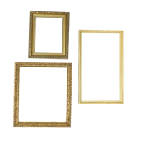 Set Van 3 Vintage Gouden Lijsten Kaders Klassieke Stijl