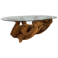Houten Zeemeerminnen Koffie Tafel