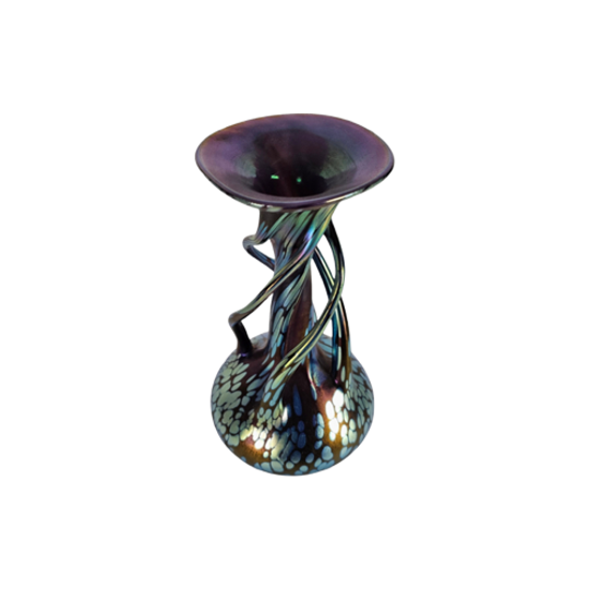 Vaclav Stepanek - Czech Art Glass - Vaas - Art Nouveau Stijl - 90s 1