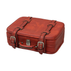 Rode Vintage Koffer Skai Jaren 70 Suitcase thumbnail 1