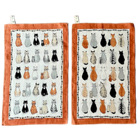 2X Katten Kunstwerk Uit Ierland “Cats In Waiting”