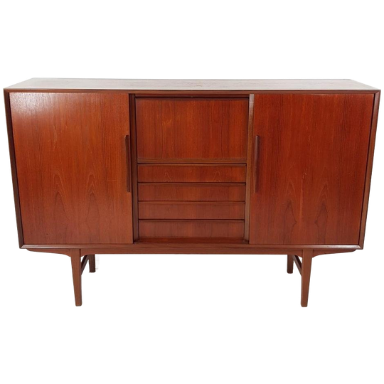 Vintage Teak Houten Dressoir | Buffetkast Teak Deens Design 1