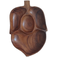 Vintage Houten Schaal. Mid-century. Bois Des Iles.