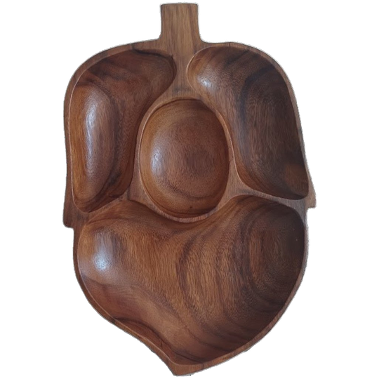 Vintage Houten Schaal. Mid-century. Bois Des Iles. 1