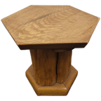 Vintage Hexagon 'boomstam Bijzettafel' thumbnail 1