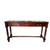 Klassieke Engelse Sidetable Haltafel, Wandconsole Lichte Gebruikssporen Afm, 140x34cm En 75cm Hoog.