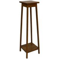 Vintage Hoog Plantentafel/Kruk Eiken Hout, Jaren '70/'80