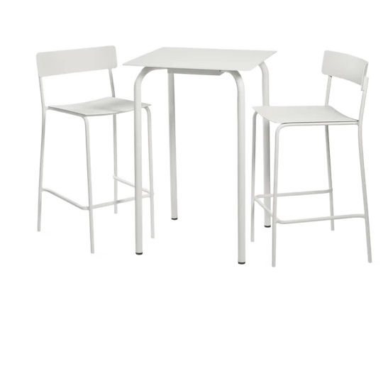 Serax | August Tuinset: Bartafel + Barstoelen – Aluminium Zand 1