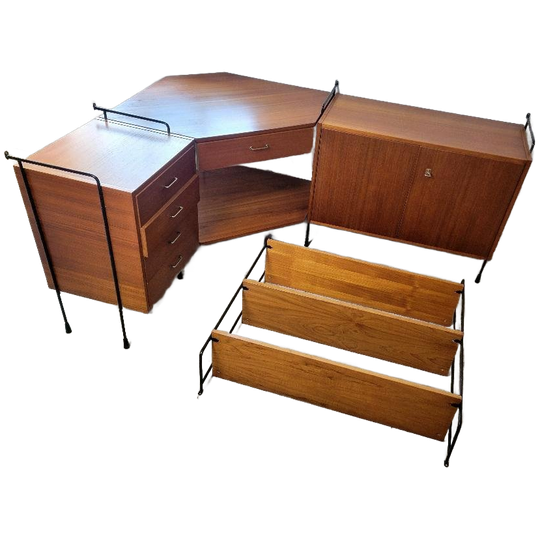 Vintage Modulair Wandsysteem Van Omnia Hilker 1960 1