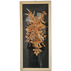 Vintage Wanddecoratie Ingelijste Droogbloemen thumbnail 1