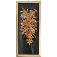 Vintage Wanddecoratie Ingelijste Droogbloemen