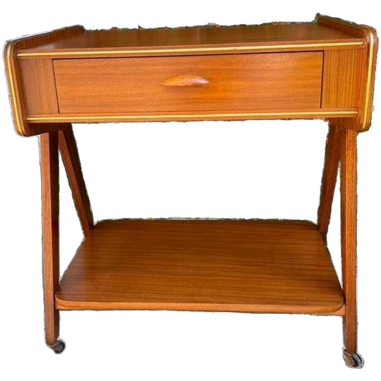 Vintage Teakhouten Tv -/ Muziekkastje 1
