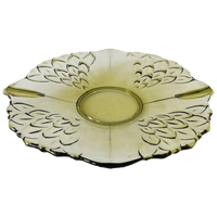 Art Deco Schaal Groen Glas 1930’s