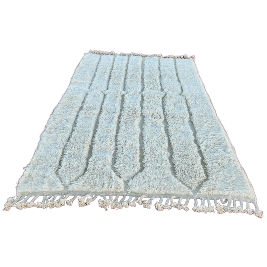 Authentiek Beni Ouarain Vloerkleed – 240 × 160 Cm – Handgeknoopt – 100% Wol – Tijdloos Berber Design 1