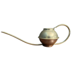 Brass Color Metal Watering Can 1960S thumbnail 1